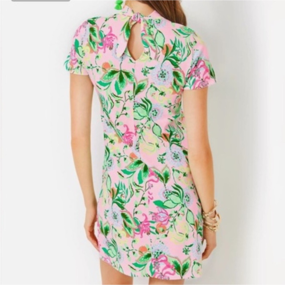 Lilly Pulitzer NWT Lilly Pulitzer Hallie Short Sleeve Dress Floral Size XL - Picture 3 of 12